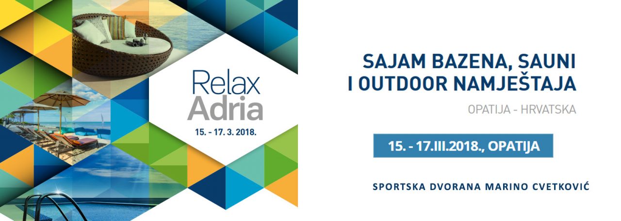 Vidimo se na Relax Adria sajmu bazenske i wellness opreme!